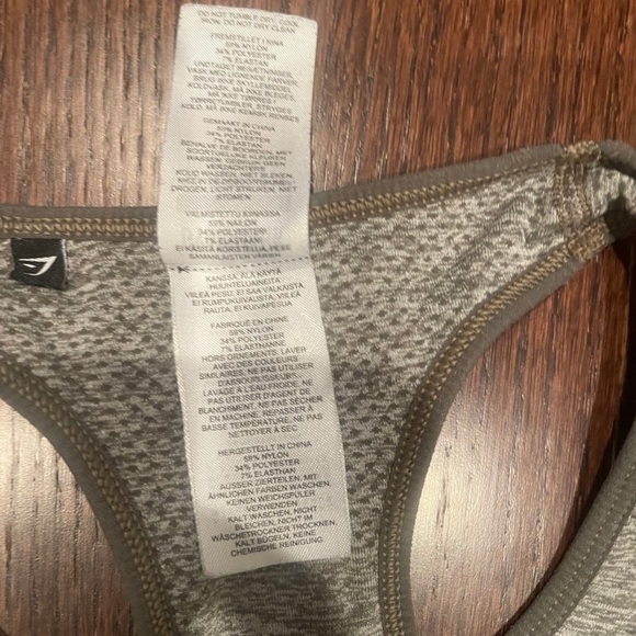 GYMSHARK Vital Seamless Sports Bra Olive Green Size Small - Picture 4 of 4